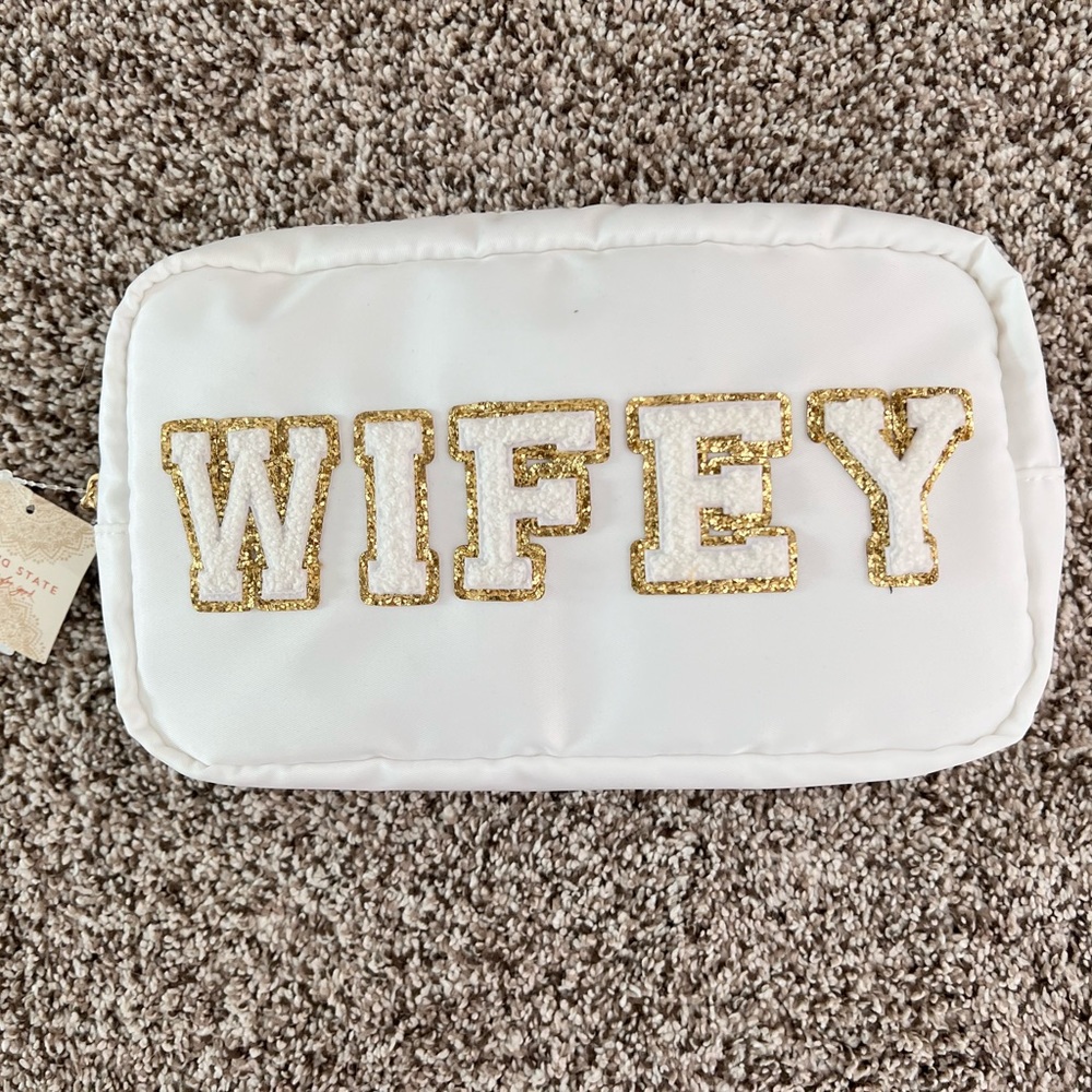 Bridal “WIFEY” Cosmetic/Accessory Bag
